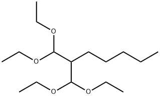 2-DIETHOXYMETHYL-1,1-DIETHOXYHEPTANE Struktur