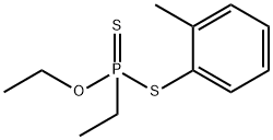 Ethylphosphonodithioic acid O-ethyl S-(o-tolyl) ester Struktur