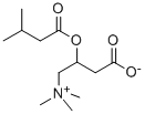 3-(3-methylbutanoyloxy)-4-trimethylammonio-butanoate Struktur