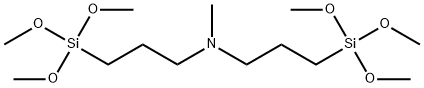 BIS(3-TRIMETHOXYSILYLPROPYL)-N-METHYLAMINE Struktur