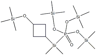 [2-[(Trimethylsilyl)oxy]trimethylenebis(oxy)]bis[phosphonic acid bis(trimethylsilyl)] ester Struktur