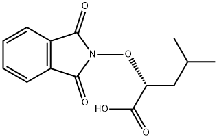 Pentanoic acid, 2-[(1,3-dihydro-1,3-dioxo-2H-isoindol-2-yl)oxy]-4-methyl-,(2R)- Struktur