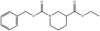 Ethyl N-Cbz-piperidine-3-carboxylate Struktur