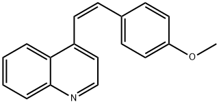 (E)-4-(4-Methoxystyryl)quinoline Struktur