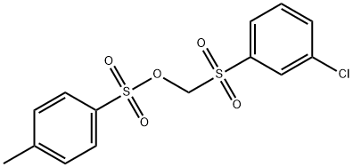 [(3-Chlorophenyl)sulfonyl]methyl 4-methylbenzenesulfonate Struktur