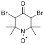 3,5-Dibromo-4-oxo-2,2,6,6-tetramethylpiperidin-1-yl Struktur