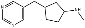 Cyclopentanamine, N-methyl-3-(5-pyrimidinylmethyl)- (9CI) Struktur