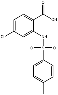 4-chloro-2-(4-tolylsulphonyl)anthranilic acid Struktur