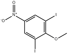 1,3-Diiodo-2-methoxy-5-nitrobenzene Struktur