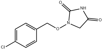 1-[(4-chlorophenyl)methoxy]imidazolidine-2,4-dione Struktur