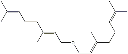 (2E,6E)-1,1'-oxybis[3,7-dimethylocta-2,6-diene] Struktur