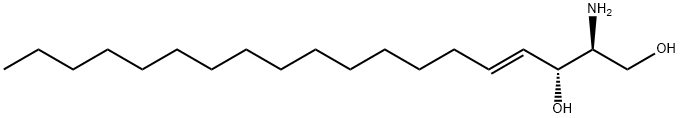 (2S,3R,E)-2-Amino-4-nonadecene-1,3-diol Struktur