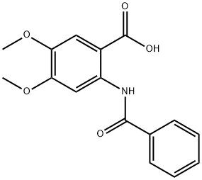 2-(BENZOYLAMINO)-4,5-DIMETHOXYBENZOIC ACID Struktur