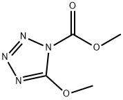 1H-Tetrazole-1-carboxylicacid,5-methoxy-,methylester(9CI) Struktur