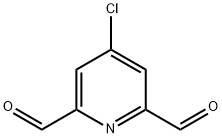 4-Chloropyridine-2,6-dicarboxaldehyde Struktur