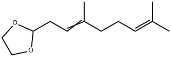 2-(3,7-dimethylocta-2,6-dienyl)-1,3-dioxolane Struktur