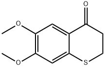 2,3-Dihydro-6,7-dimethoxy-4H-1-benzothiopyran-4-on Struktur