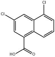 3,5-Dichloro-1-naphthoic acid Struktur