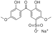 2,2'-DIHYDROXY-4,4'-DIMETHOXY-5-SULFOBENZOPHENONE SODIUM SALT Struktur