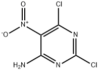 2,6-dichloro-5-nitro-pyrimidin-4-amine Struktur