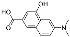 2-Naphthalenecarboxylic acid, 6-(diMethylaMino)-4-hydroxy- Struktur