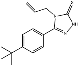 4-ALLYL-5-(4-TERT-BUTYLPHENYL)-4H-1,2,4-TRIAZOLE-3-THIOL Struktur