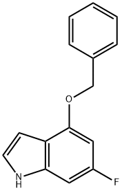 1H-Indole, 6-fluoro-4-(phenylMethoxy)- Struktur