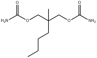 Dicarbamic acid 2-butyl-2-methyltrimethylene ester Struktur