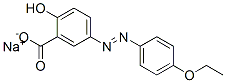 5-[(4-Ethoxyphenyl)azo]-2-hydroxybenzoic acid sodium salt Struktur