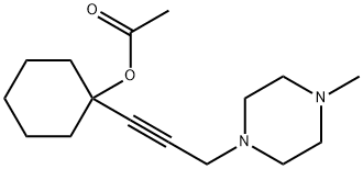 1-(3-(4-METHYLPIPERAZIN-1-YL)PROP-1-YNYL)CYCLOHEXYL ACETATE Struktur