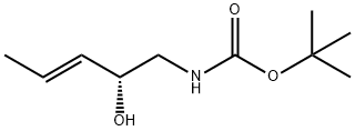 Carbamic acid, [(2R,3E)-2-hydroxy-3-pentenyl]-, 1,1-dimethylethyl ester (9CI) Struktur