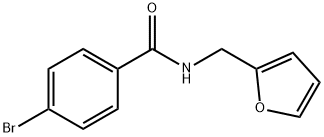 {[(4-Bromobenzoyl)amino]methyl}furan Struktur