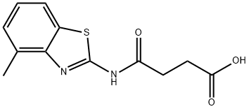 N-(4-METHYL-BENZOTHIAZOL-2-YL)-SUCCINAMIC ACID Struktur