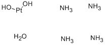 TETRAAMMINEPLATINUM(II) HYDROXIDE HYDRATE Struktur