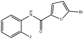 5-bromo-N-(2-fluorophenyl)-2-furamide Struktur