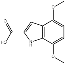 4,7-DIMETHOXY-1H-INDOLE-2-CARBOXYLIC ACID Struktur