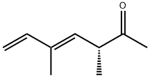 4,6-Heptadien-2-one, 3,5-dimethyl-, (3R,4E)- (9CI) Struktur