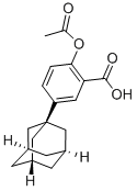 3-ADAMANTAN-1-YL-6-ACETOXYBENZOIC ACID Struktur