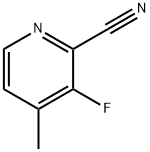 2-Pyridinecarbonitrile,3-fluoro-4-methyl-(9CI) Struktur