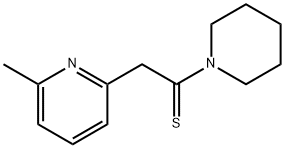 Piperidine,  1-[2-(6-methyl-2-pyridinyl)-1-thioxoethyl]-  (9CI) Struktur