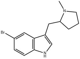 5-broMo-3-((1-Methylpyrrolidin-2-yl)Methyl)-1H-indole Struktur