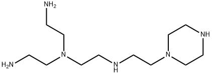 1-[2-[[2-[bis(2-aminoethyl)amino]ethyl]amino]ethyl]-Piperazine Struktur