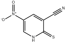 2-mercapto-5-nitronicotinonitrile Struktur