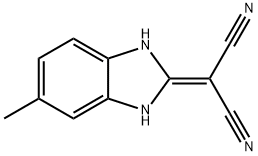 Propanedinitrile, (1,3-dihydro-5-methyl-2H-benzimidazol-2-ylidene)- (9CI) Struktur