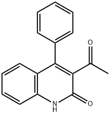 3-Acetyl-4-phenyl-1H-quinolin-2-one Struktur