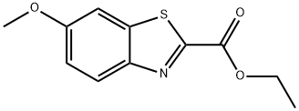 6-METHOXY-2-BENZOTHIAZOLECARBOXYLIC ACID ETHYL ESTER Struktur