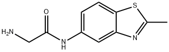 Acetamide, 2-amino-N-(2-methyl-5-benzothiazolyl)- (9CI) Struktur