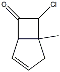 Bicyclo[3.2.0]hept-3-en-6-one,  7-chloro-1-methyl-,  exo-  (8CI) Struktur