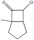 Bicyclo[3.2.0]heptan-6-one,  7-chloro-5-methyl-,  endo-  (8CI) Struktur