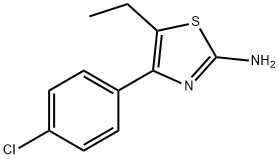 4-(4-CHLOROPHENYL)-5-ETHYL-1,3-THIAZOL-2-AMINE Struktur